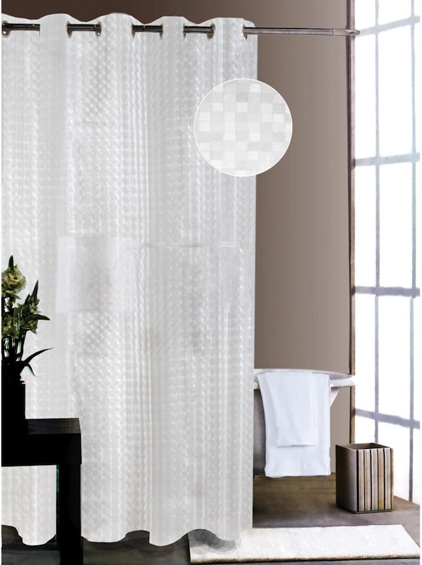 speaker shower curtain Shower Curtain with Speakers and iPad Pocket