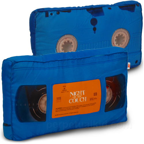 vhs tape pillow VHS Tape Pillow
