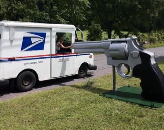 Man Builds Giant .44 Magnum Mailbox