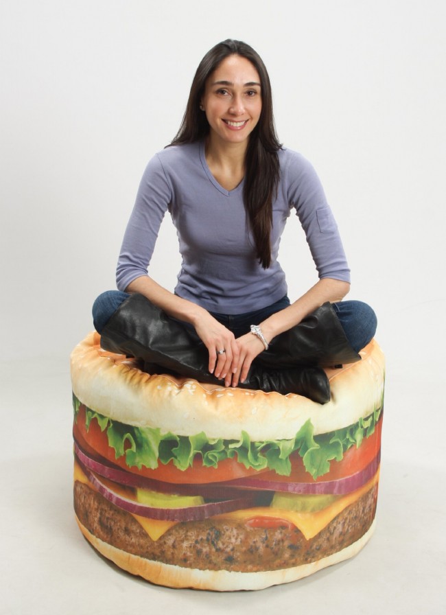 Hamburger Beanbag Chair: You're the Topping