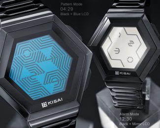 Quasar Hexagonal LCD Watch Design from Tokyoflash