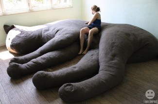 Giant Stuffed Cat Couch