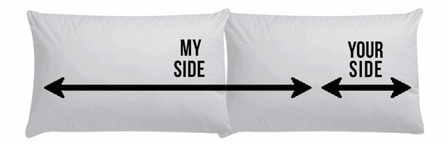 my side your side pillow