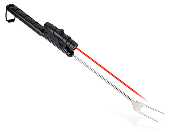 tactical bbq fork Tactical BBQ Fork with Laser and Flashlight