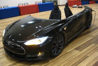 Tesla Model S Body Made into a Desk