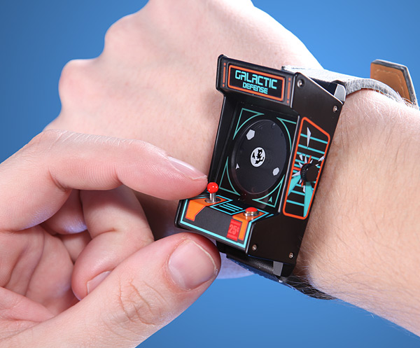 arcade wrist watch Retro Arcade Watch: Its Pew OClock