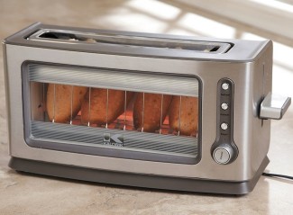 Glass Front Toaster Lets You Make Perfect Toast