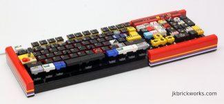 Real Working Computer Keyboard Made of Legos