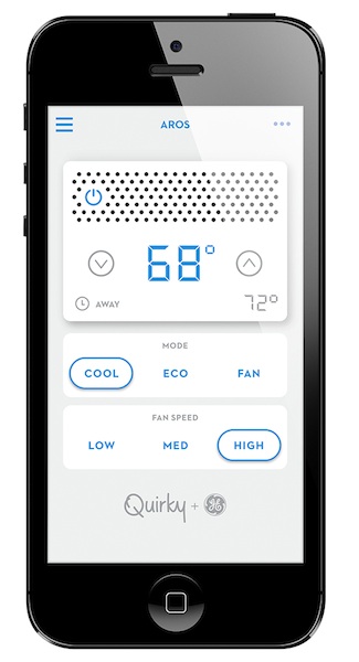 quirky aros ge app New GE Air Conditioner is Smartphone Controlled