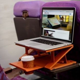 Aero-Tray for Better Airplane Laptop Usage