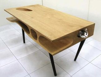 CATable is the Table with a Spot for your Kitty