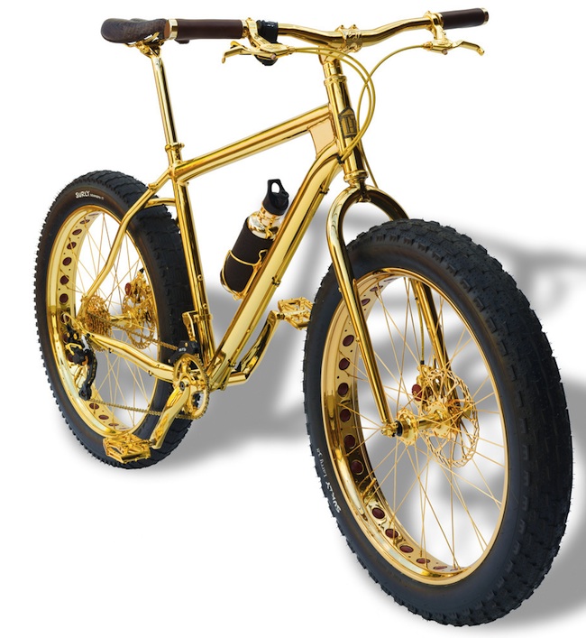 24k solid gold bicycle