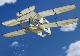 Kite Shaped Like the Wright Brothers' Plane