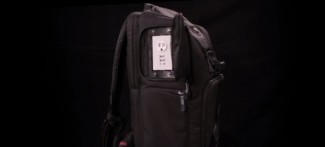 Backpack with a 3-Pronged Outlet