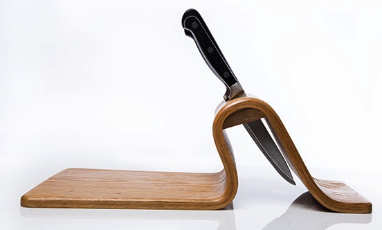 cutting board knife block