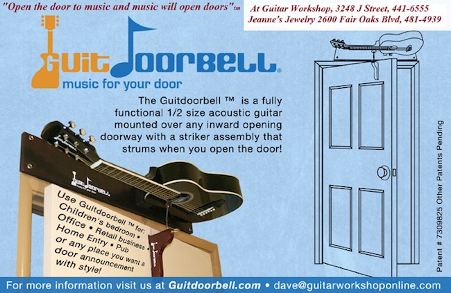 guitar doorbell GuitDoorbell Plays Guitar Notes When You Open a Door