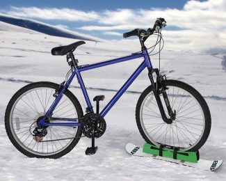 Snowboard Bicycle Attachment