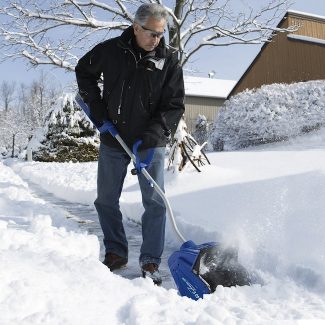 Cordless Electric Snow Blower Shovel Clears a Path