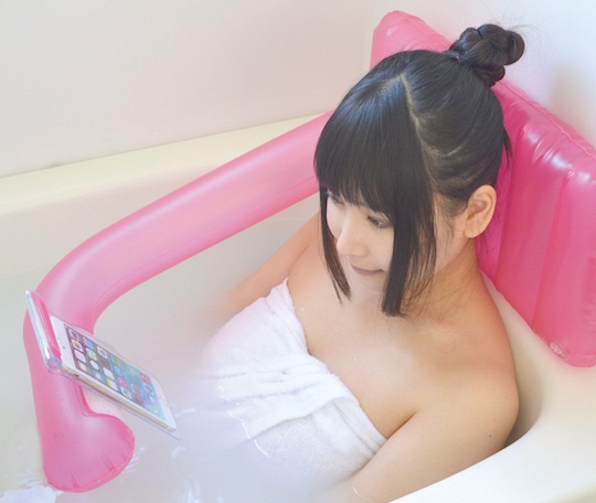 inflatable bath smartphone holder