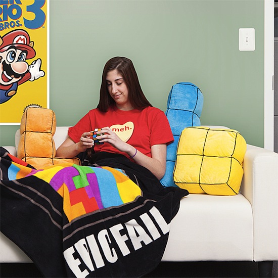 tetris 3d cushions in use