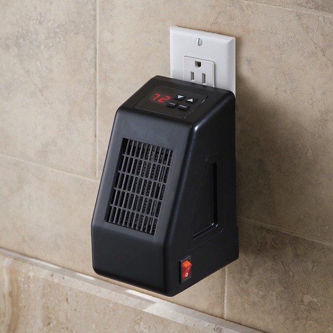 wall outlet space heater