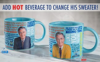 Mr. Rogers Heat Activated Sweater Changing Mug