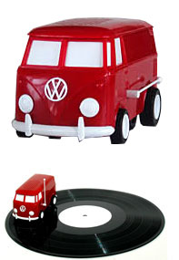 VW Bus Drives on your Records, Plays Music
