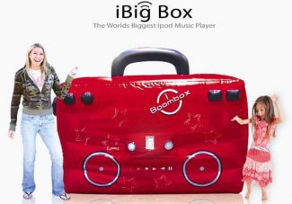 Gigantic Inflatable iPod Dock Boombox