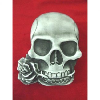 Tattoo Style Skull and Roses iPod Nano Holder Belt Buckle