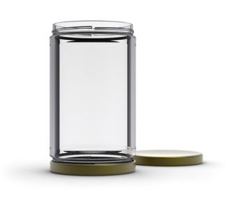 Jar with Lid on Top and Bottom