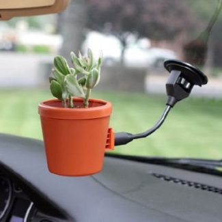 Suction Cup Flowerpot for your Car