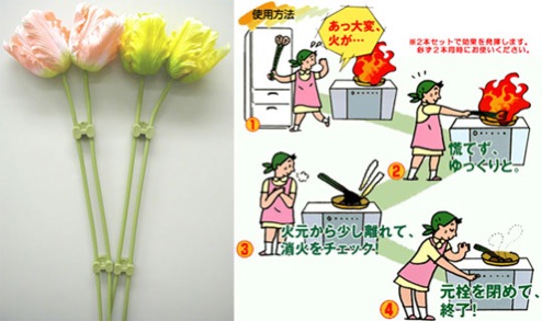 Melting Flower Fire Extinguisher for Kitchen Grease Fires