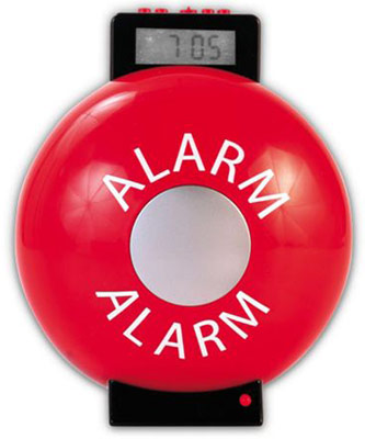 Fire Bell Alarm Clock will Definitely Get You Up