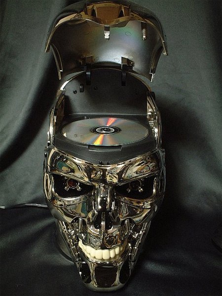 Terminator Skull DVD Player is Scary as Hell
