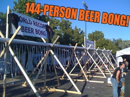 144 Person Beer Bong is World's Largest