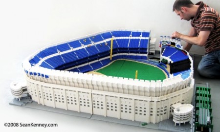 Yankee Stadium Made of Legos