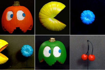 Pac Man Painted Pumpkins for your Perfect Party