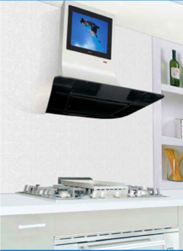 Range Hood with Built in LCD TV