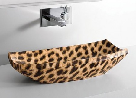 Take a Wash on the Wild Side with Animal Print Sinks