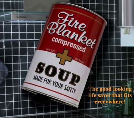 Fire Blanket in a Soup Can