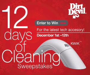 Dirt Devil Kwik Giveaway Sweepstakes- One Winner per Day for 12 Days