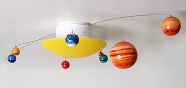 Rotating Planets Ceiling Light
