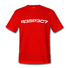 R35P3C7 Shirt Commands Respect