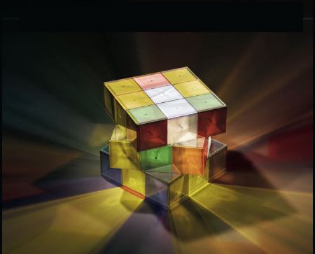 Rubik's Cube Lamp is Puzzling