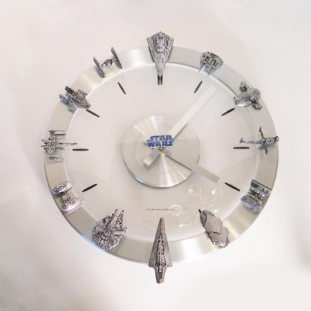 Awesome Star Wars Ships Clock