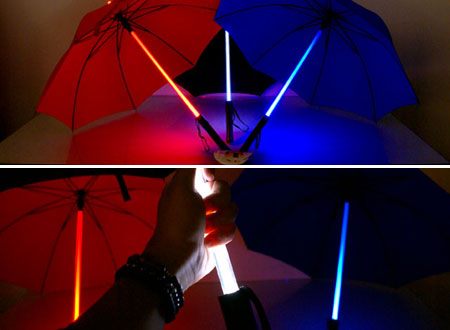 Light Saber Umbrellas Help You Battle the Force of Nature