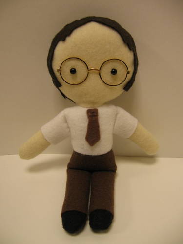 Homemade Dwight Schrute Doll is Assistant to the Regional Manager Doll