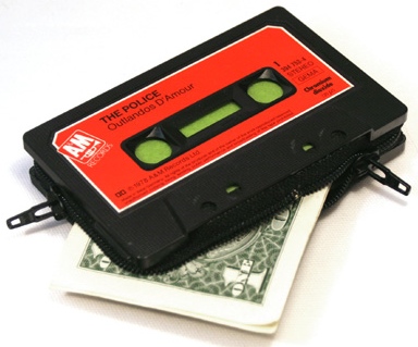 Wallets Made from Old Cassette Tapes