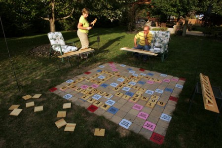Giant Outdoor Scrabble Board