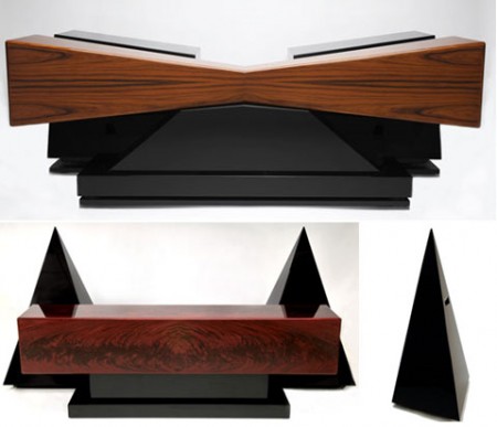 Artsy Pyramid and Butterfly Speakers Exude Class